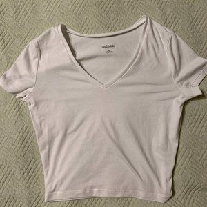 Wild Fable Cropped V-Neck T-shirt